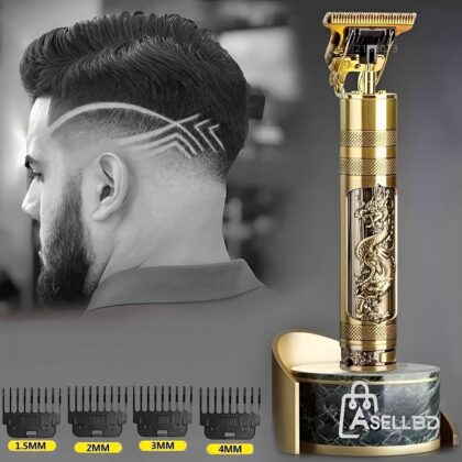 T9 Vintage USB Rechargeable Hair Trimmer – Sleek & Powerful for Precise Styling